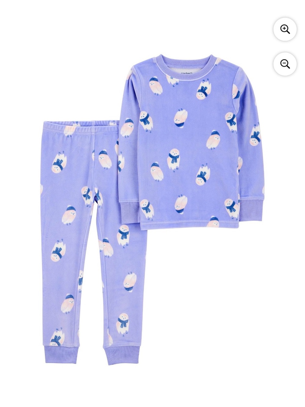 Carter's Child of Mine Toddler Cozy Pajama Set, 2-Piece Size 18 Months